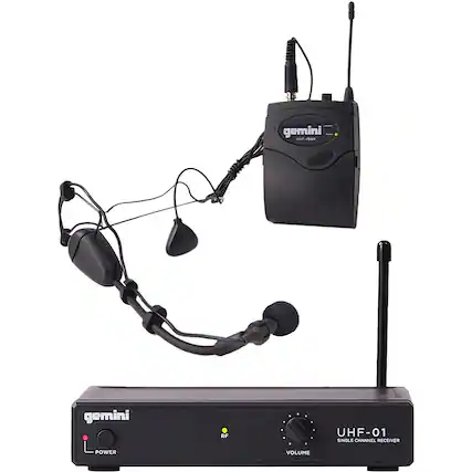 Front. Gemini - gemini UHF-01HL: Wireless Microphone System.