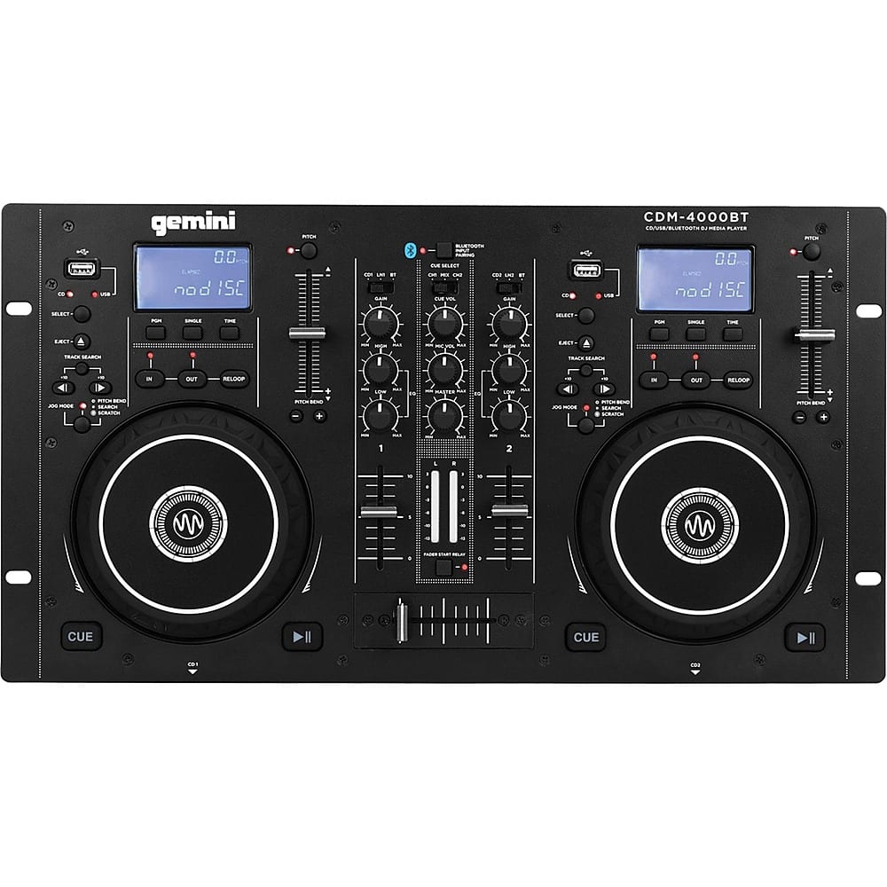 Alt View 16. Gemini - CDM-4000BT: Dual CD/USB Media Player with Bluetooth - Black.