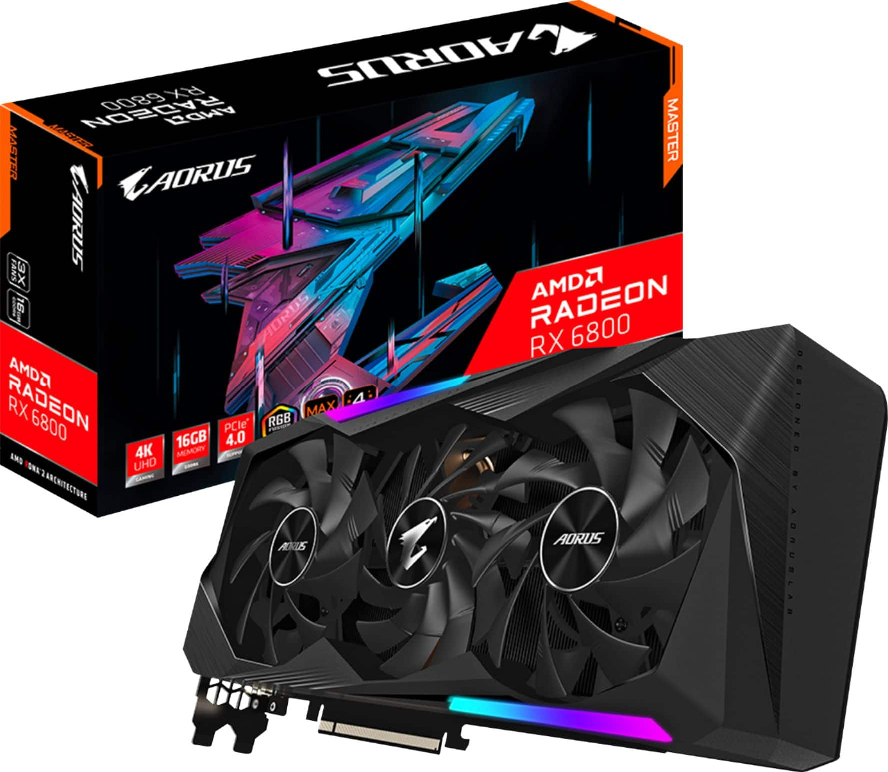 GIGABYTE AMD Radeon RX 6800 AORUS MASTER 16GB GDDR6