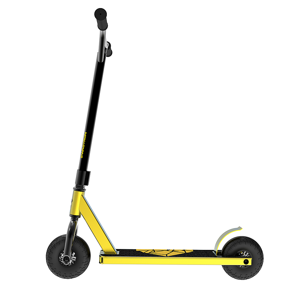 Swagtron KR1 All-Terrain Dirt Kick Scooter. ASTM-Certified & 8" Knobby Tires Yellow 99911-8 - Best