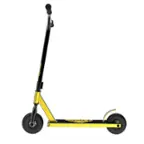 Front. Swagtron - KR1 All-Terrain Dirt Kick Scooter. ASTM-Certified & 8" Knobby Tires - Yellow.