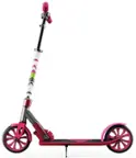 Front. Swagtron - K8 Folding Kick Scooter with Kickstand for Kids & Teens, XL 8” Big Wheels - Pink.