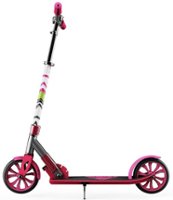 Swagtron - K8 Folding Kick Scooter with Kickstand for Kids & Teens, XL 8” Big Wheels - Pink - Front_Zoom