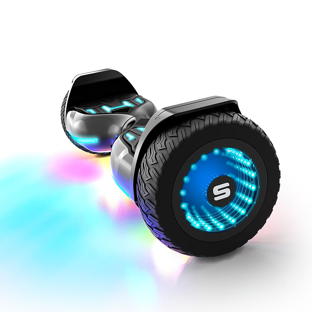 Front. Swagtron - SWAGBOARD WARRIOR XL Off-Road Bluetooth Hoverboard - Black.