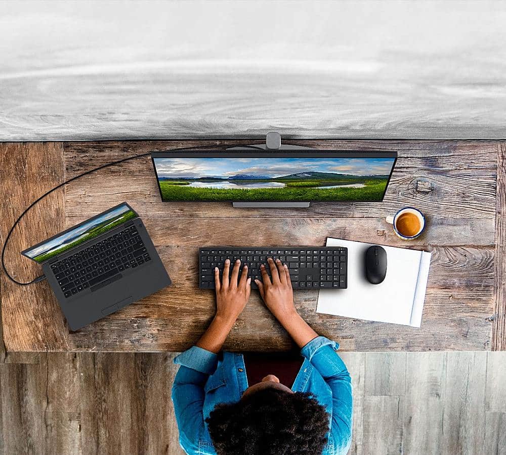 Alt View 25. Dell - KM5221W Pro Ergonomic Full-size Wireless Mechanical Keyboard and Mouse - Black.