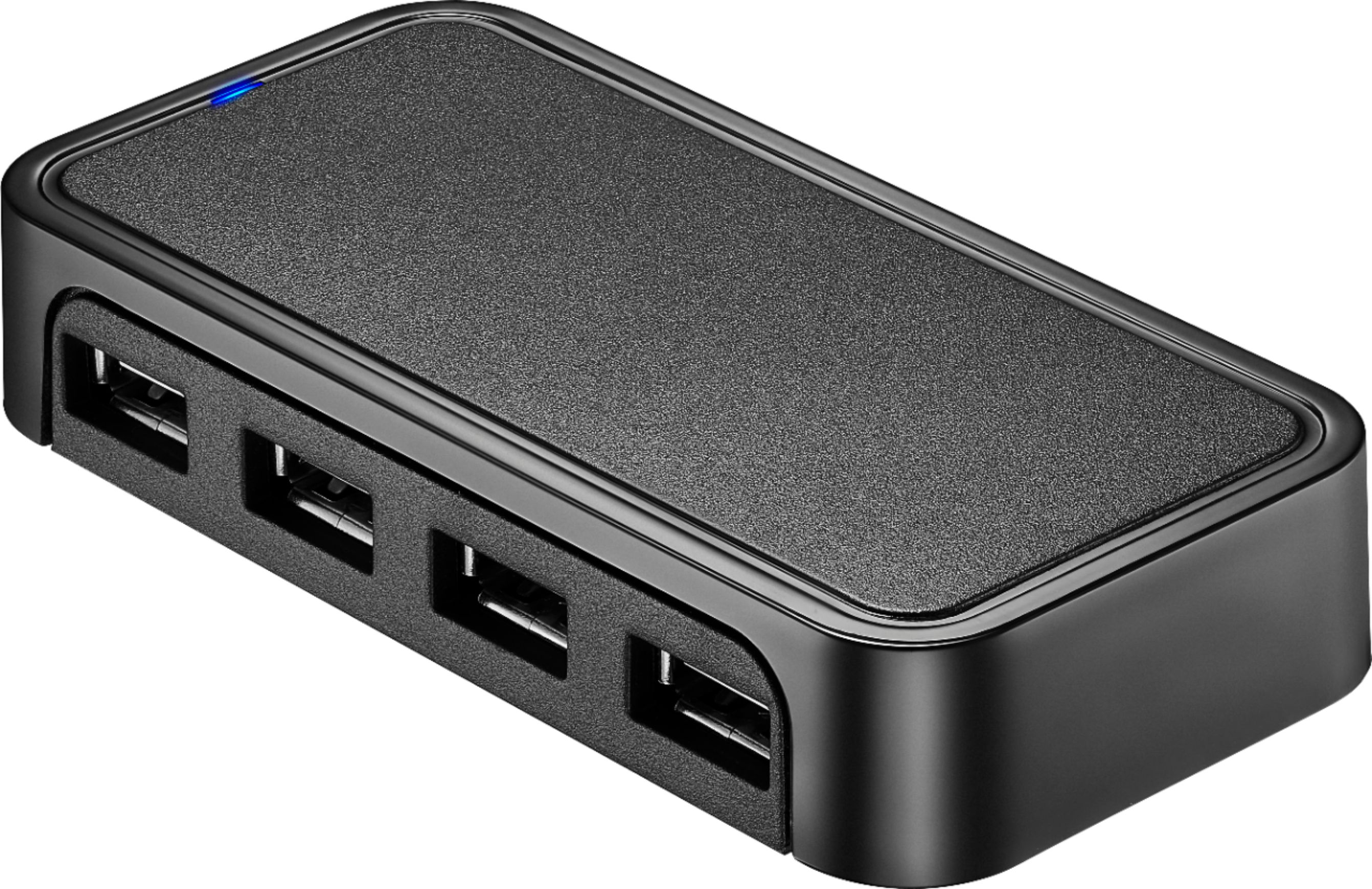 4-Port USB-A Hub with 5V 2A Power Supply, USB Hubs and Cards, USB Cables,  Adapters, and Hubs