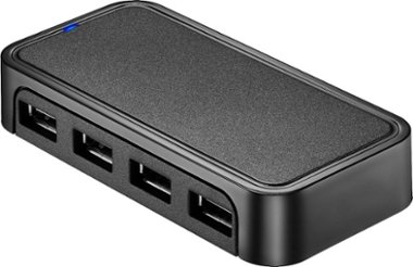 Best Buy essentials™ - 4-Port USB 2.0 Hub - Black - Alt_View_Zoom_11
