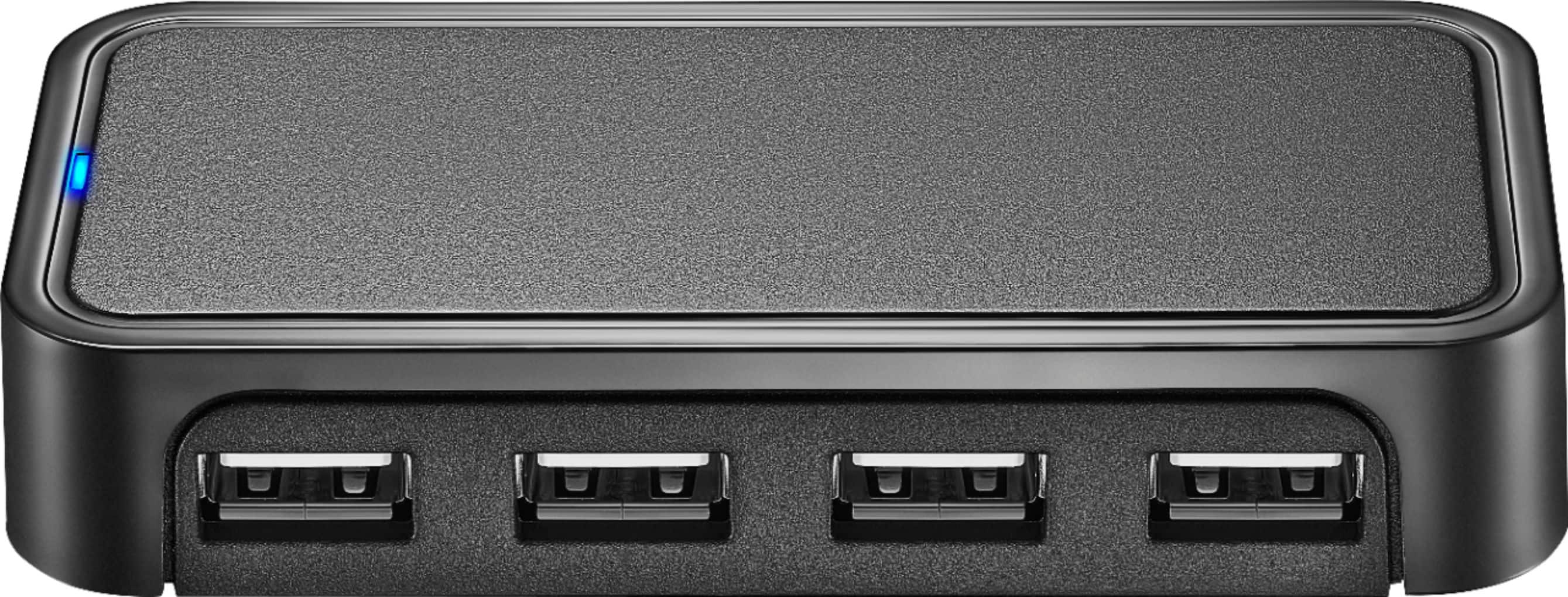 Alt View 12. Best Buy essentials™ - 4-Port USB 2.0 Hub - Black.