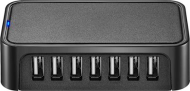 Best Buy essentials™ - 7-Port USB 2.0 Hub - Black - Alt_View_Zoom_11