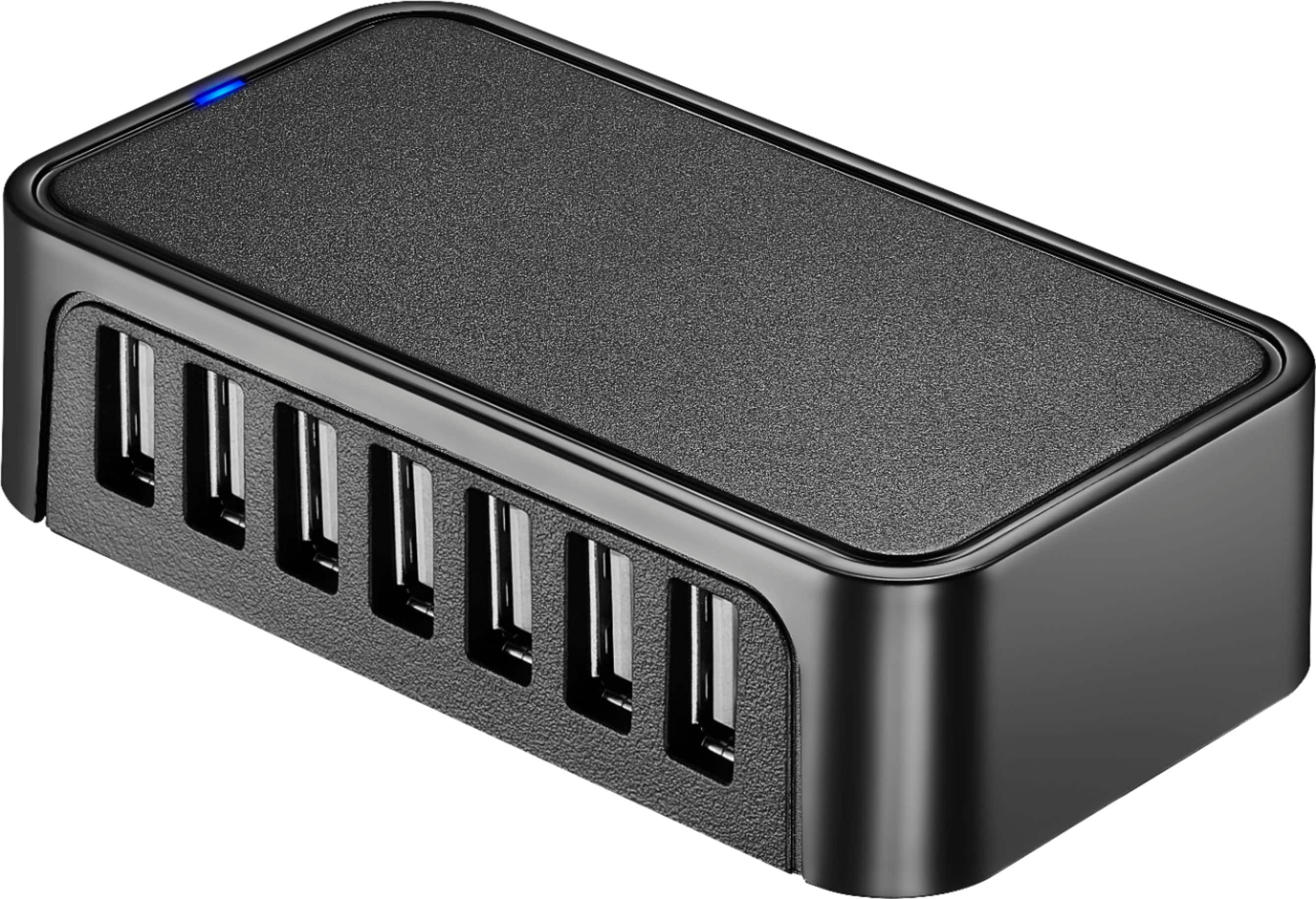 Alt View 12. Best Buy essentials™ - 7-Port USB 2.0 Hub - Black.