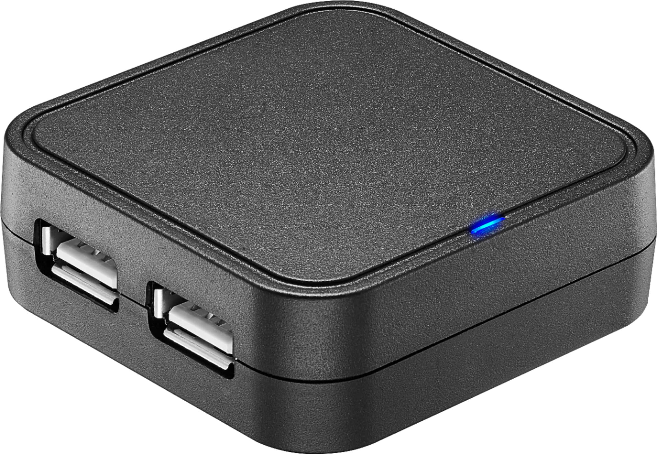 Alt View 12. Best Buy essentials™ - 4-Port USB 2.0 Hub - Black.