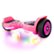 Angle Zoom. Swagtron - swagBOARD Warrior T580 Hoverboard with 30 Music-Synced Ground FX Lighting & 6.5-Inch Infinity LED Wheels - Pink.