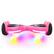 Front. Swagtron - swagBOARD Warrior T580 Hoverboard with 30 Music-Synced Ground FX Lighting & 6.5-Inch Infinity LED Wheels - Pink.