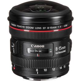Canon - EF 8-15mm f/4L Fisheye USM Lens (International Model) - Black