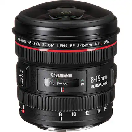 CANON FISHEYE L USM ZOOM 8-15mm 1:4 LENS EF AF FMF Canon 3 0.3 1 8 I I 8 ft 8-15mm m ULTRASONIC I 8 I 10 12 14 15