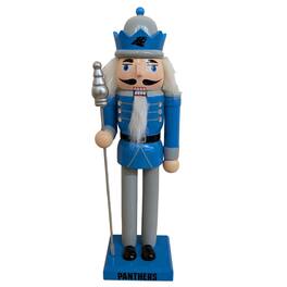 Evergreen Enterprises - Carolina Panthers 12" Wooden Nutcracker Statue - Multicolor