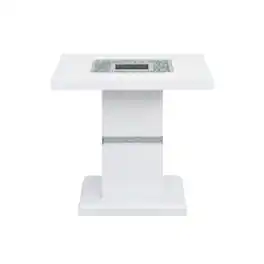 Global Furniture USA - Contemporary Monaco End Table - White