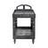 Alt View 2. RubberMaid - 2-Shelf Plastic/Poly Mobile Utility Cart with Swivel Wheels - Black.