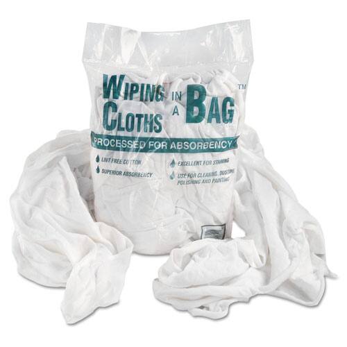 Wiping Cloths in a Bag  
Processed for Absorbency  
Lint-Free Cotton  
Superior Absorbency  
Excellent for Staining  
Use for Cleaning, Polishing, and Painting