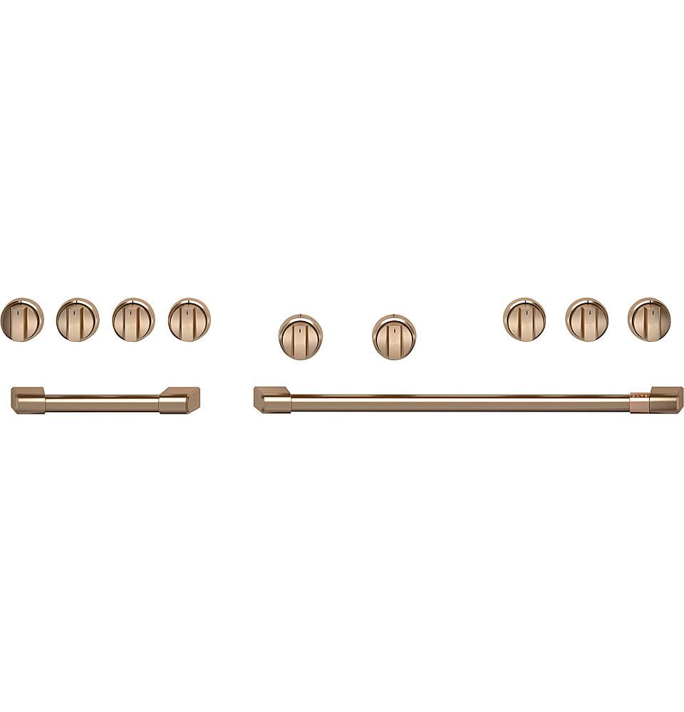 Café - Handle and Knob Set for 48" Pro Range and Rangetop - Brushed Bronze