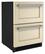Angle. KitchenAid - 4.40 Cu. Ft. Built-In Mini Fridge with Double-Drawer Refrigerator - Custom Panel Ready.