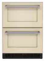 KitchenAid - 4.40 Cu. Ft. Built-In Mini Fridge with Double-Drawer Refrigerator - Custom Panel Ready - Front_Zoom