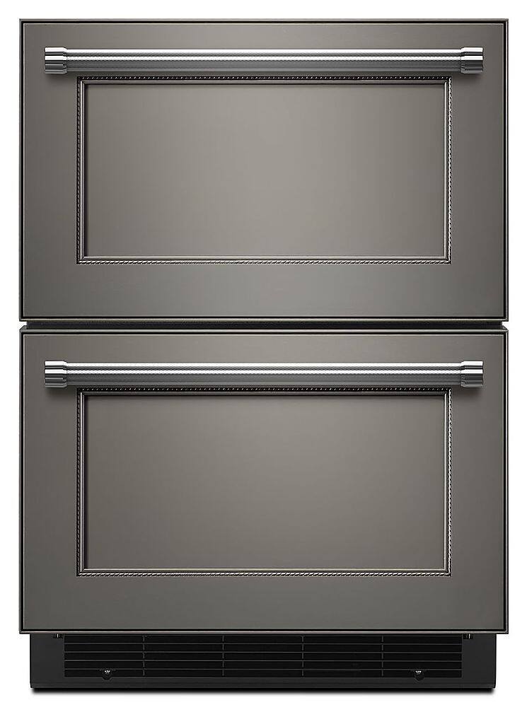 Alt View 12. KitchenAid - 4.40 Cu. Ft. Built-In Mini Fridge with Double-Drawer Refrigerator - Custom Panel Ready.