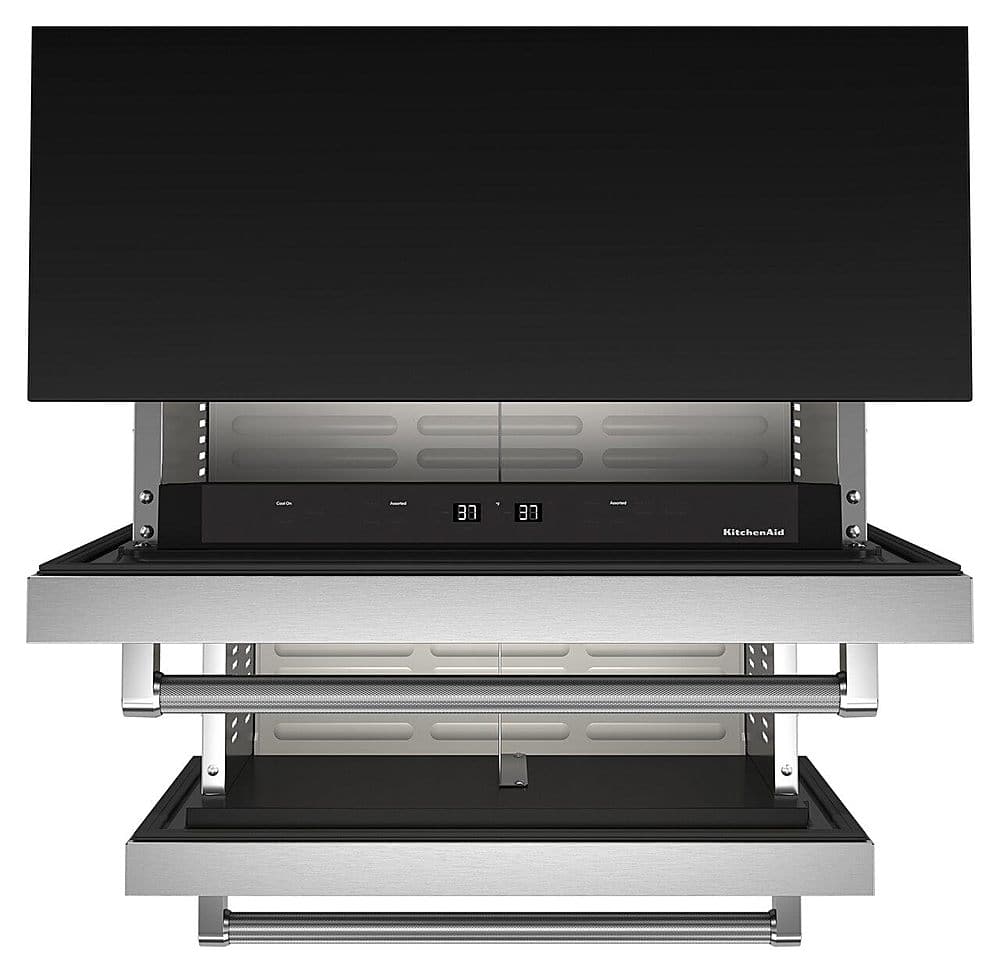 Alt View 11. KitchenAid - 4.40 Cu. Ft. Built-In Mini Fridge with Double-Drawer Refrigerator - Stainless Steel.