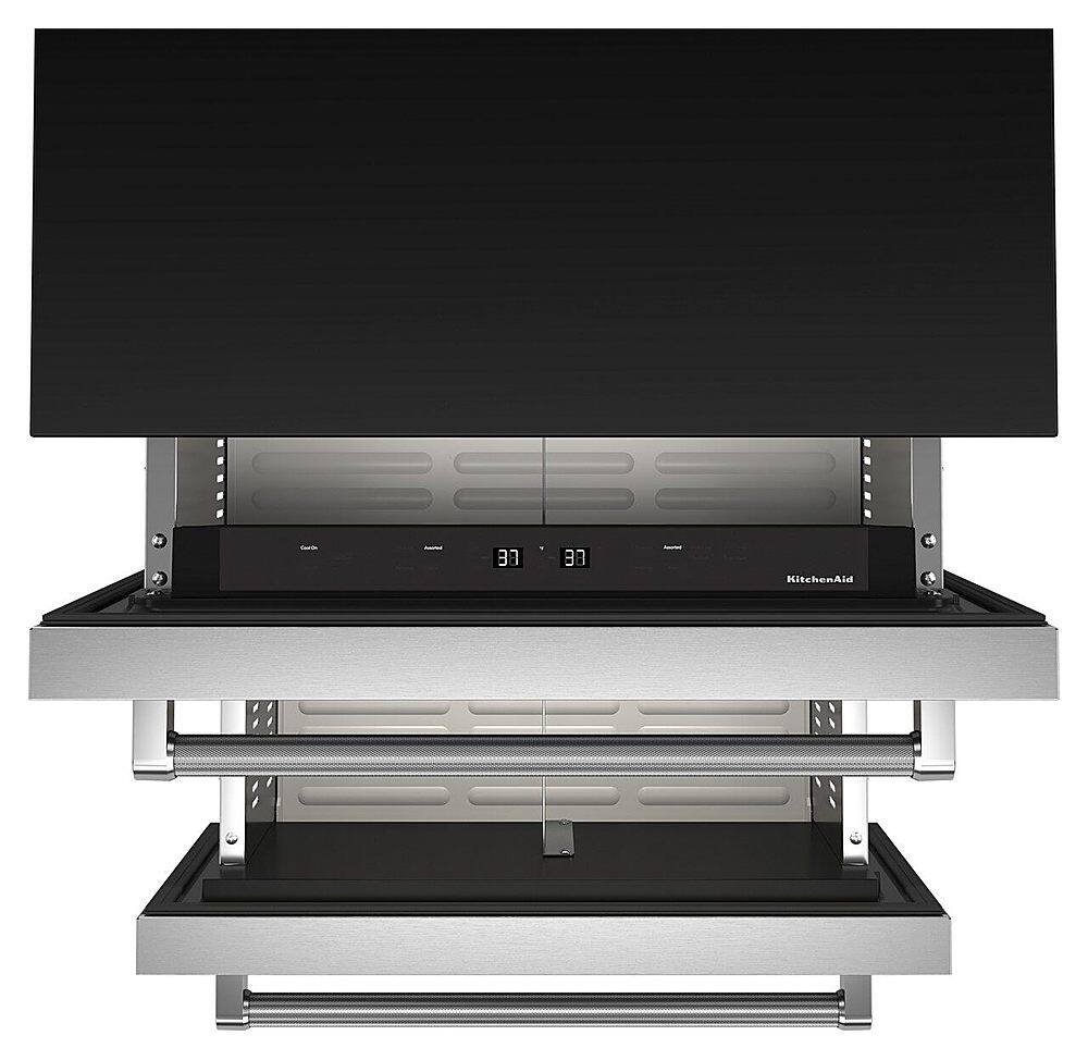 Alt View 11. KitchenAid - 4.40 Cu. Ft. Built-In Mini Fridge with Double-Drawer Refrigerator - Stainless Steel.