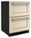 Angle Zoom. KitchenAid - 4.29 Cu. Ft. Mini Fridge with Double-Drawer Refrigerator/Freezer - Custom Panel Ready.