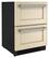 Angle. KitchenAid - 4.29 Cu. Ft. Built-In Mini Fridge with Double-Drawer Refrigerator/Freezer - Custom Panel Ready.