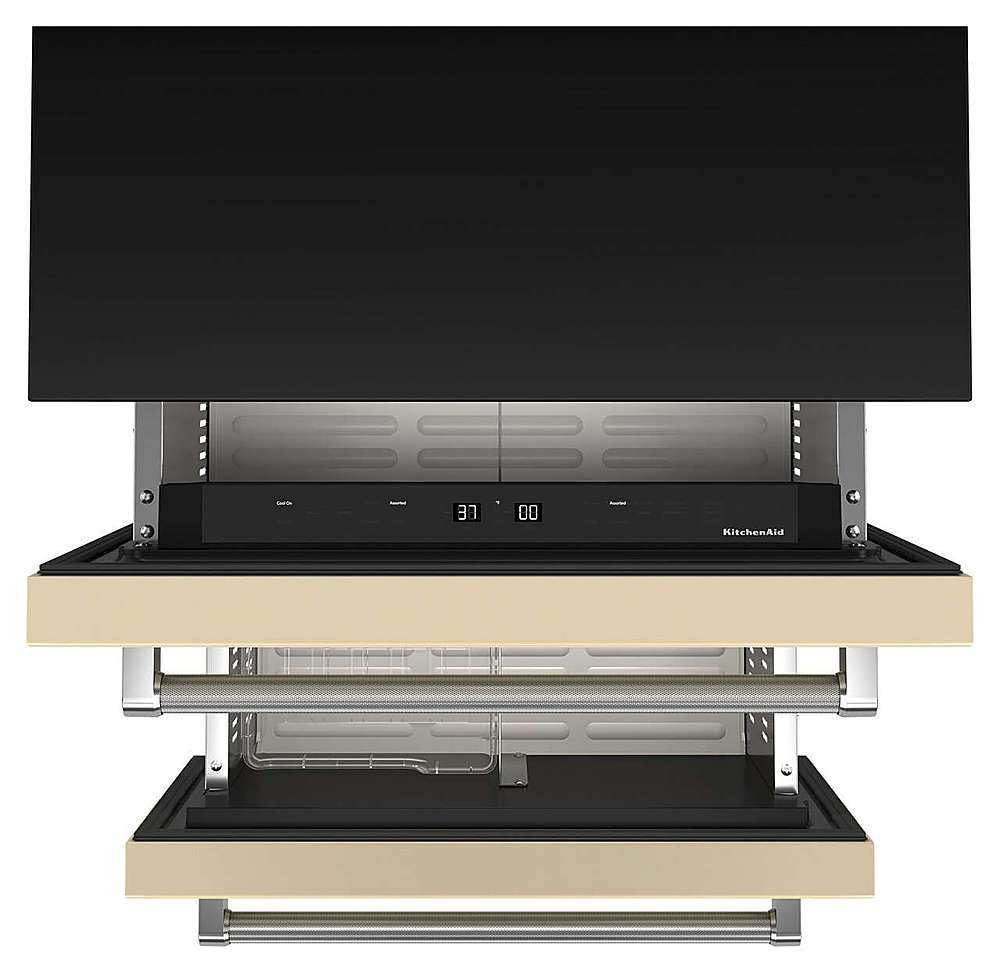 Alt View 11. KitchenAid - 4.29 Cu. Ft. Built-In Mini Fridge with Double-Drawer Refrigerator/Freezer - Custom Panel Ready.