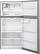 Alt View Standard 1. LG - 23.8 Cu. Ft. Top-Freezer Refrigerator - Stainless-Steel.