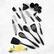 Alt View 11. Cuisinart - 21-Piece Tool Utensil Set - Black.