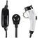 Front. Lectron - 21' J1772 Electric Vehicle Charger with 16A EV NEMA 10-30 Plug - White.