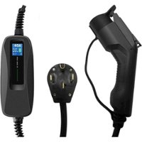 Lectron - J1772 Level 2 Electric Vehicle (EV) Charger with NEMA 14-50 Plug - up to 40A - 18' - Black - Front_Zoom