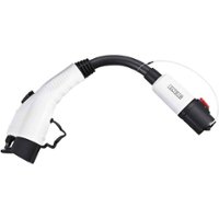 Lectron - Tesla to J1772 EV Adapter Charger for J1772 Electric Vehicle - White - Front_Zoom