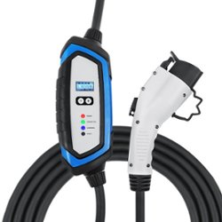 Lectron - 21' J1772 Electric Vehicle Charger with 32A EV NEMA 14-50 Plug - White - Front_Zoom