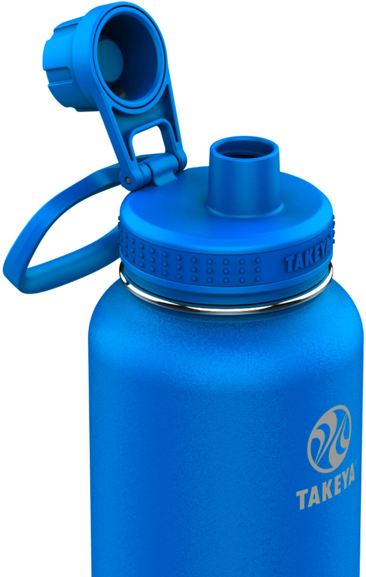 Left View: Owala - FreeSip Insulated Stainless Steel 32 oz. Water Bottle - Shy Marshmallow