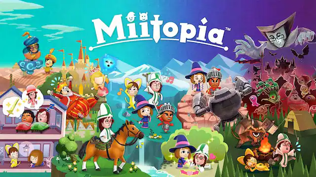 Front. Nintendo - Miitopia. - E (Everyone)
