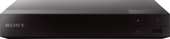 Front Zoom. Sony - Streaming Blu-ray Disc player with Built-In Wi-Fi and HDMI cable - Black.