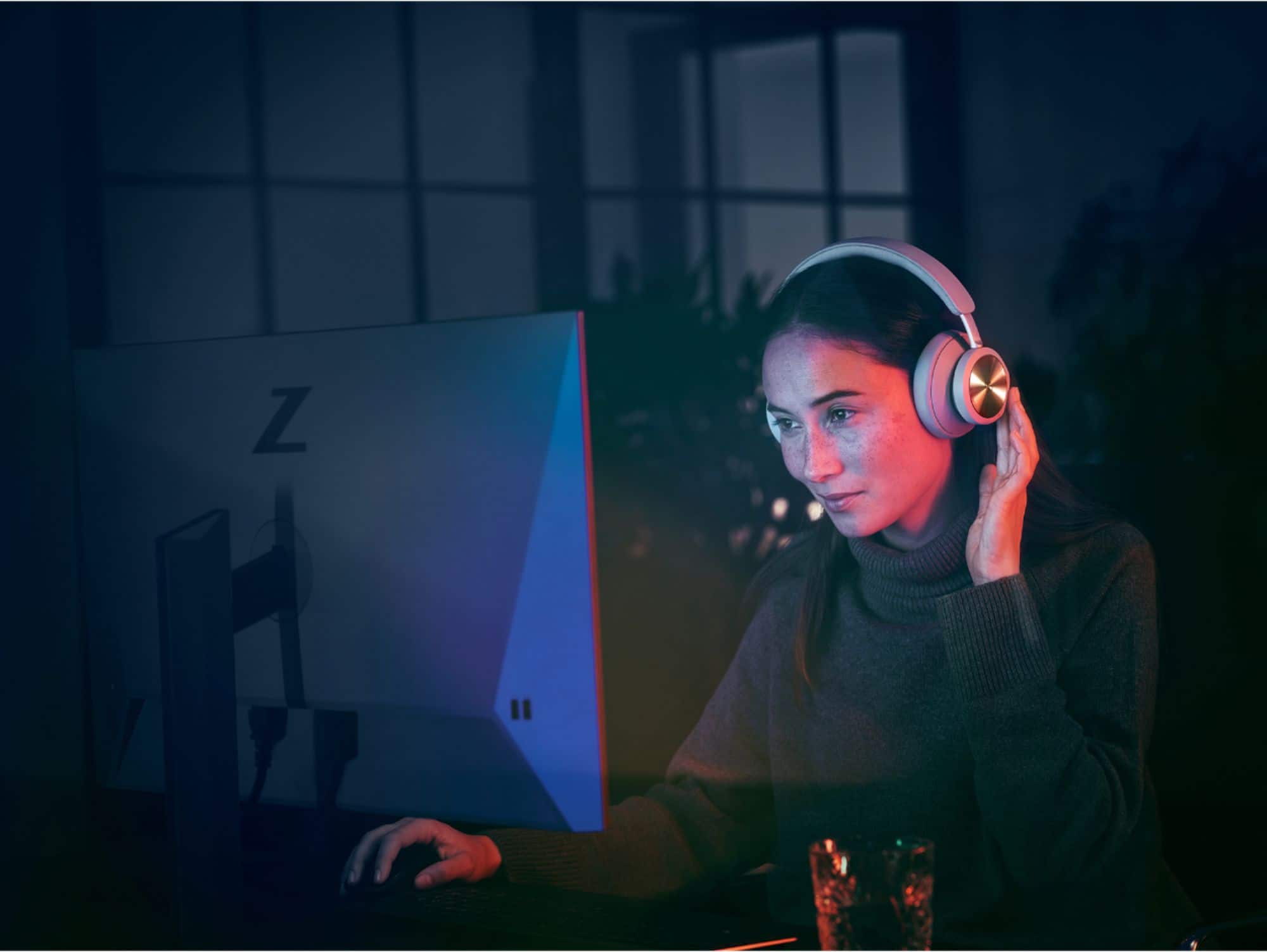 Alt View 17. Bang & Olufsen - Beoplay Portal Xbox Wireless Noise Cancelling Over-the-Ear Headphones - Black Anthracite.