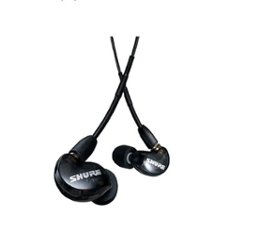 Shure - AONIC 215 Sound Isolating Earphones - Black - Front_Zoom