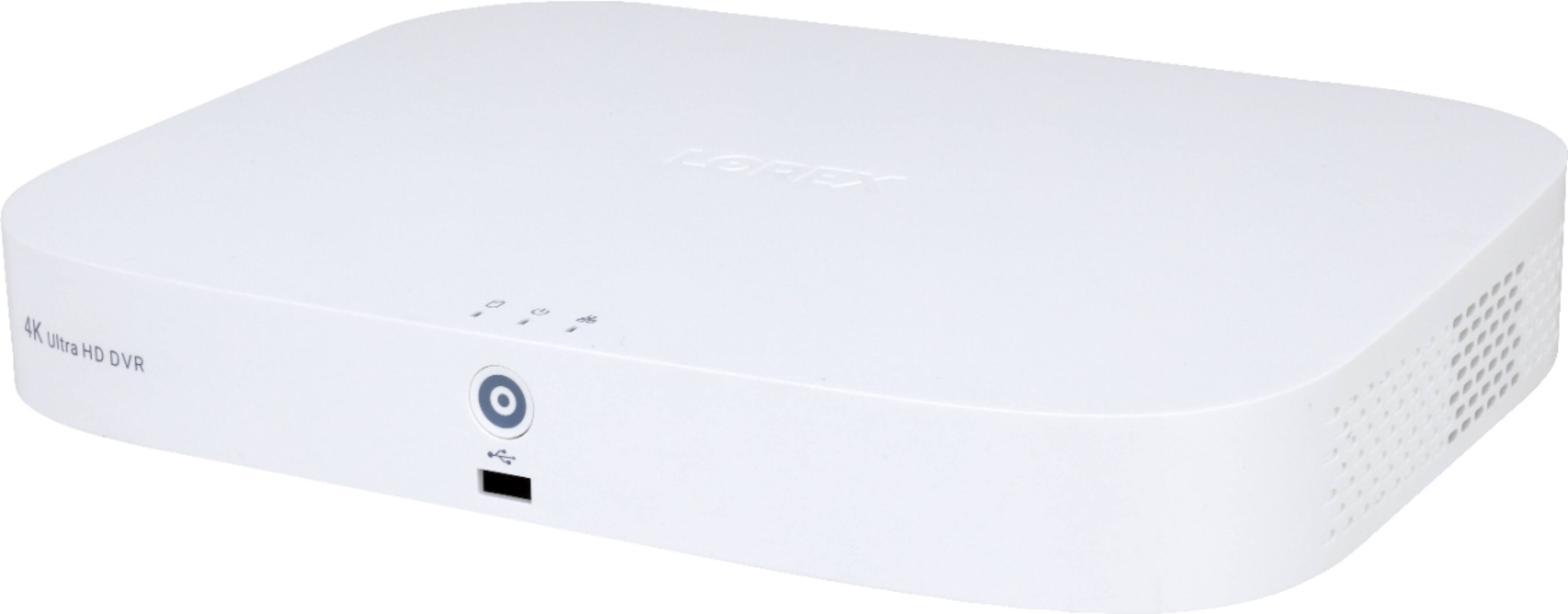 Alt View 13. Lorex - 4K Wired DVR Security System with 8 Active Deterrence Cameras, Smart Motion Detection and Face Recognition - White.