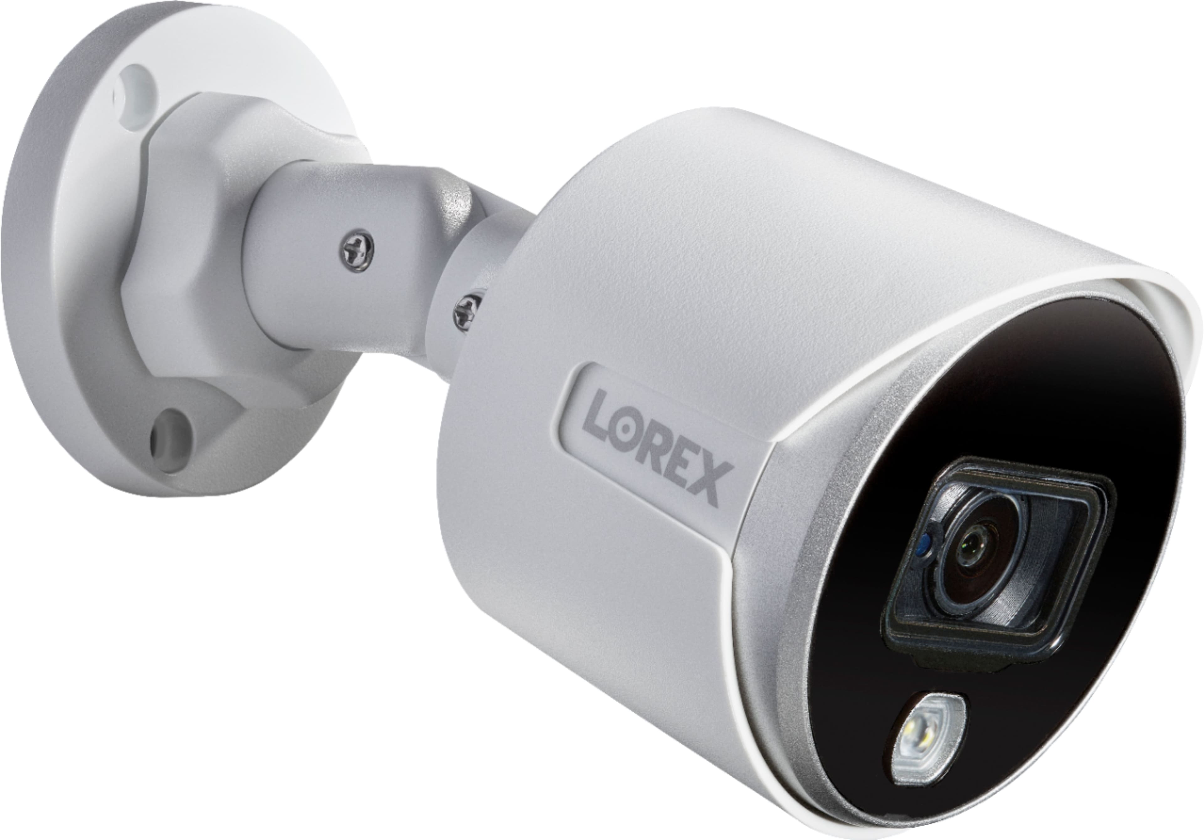 Alt View 14. Lorex - 4K Wired DVR Security System with 8 Active Deterrence Cameras, Smart Motion Detection and Face Recognition - White.