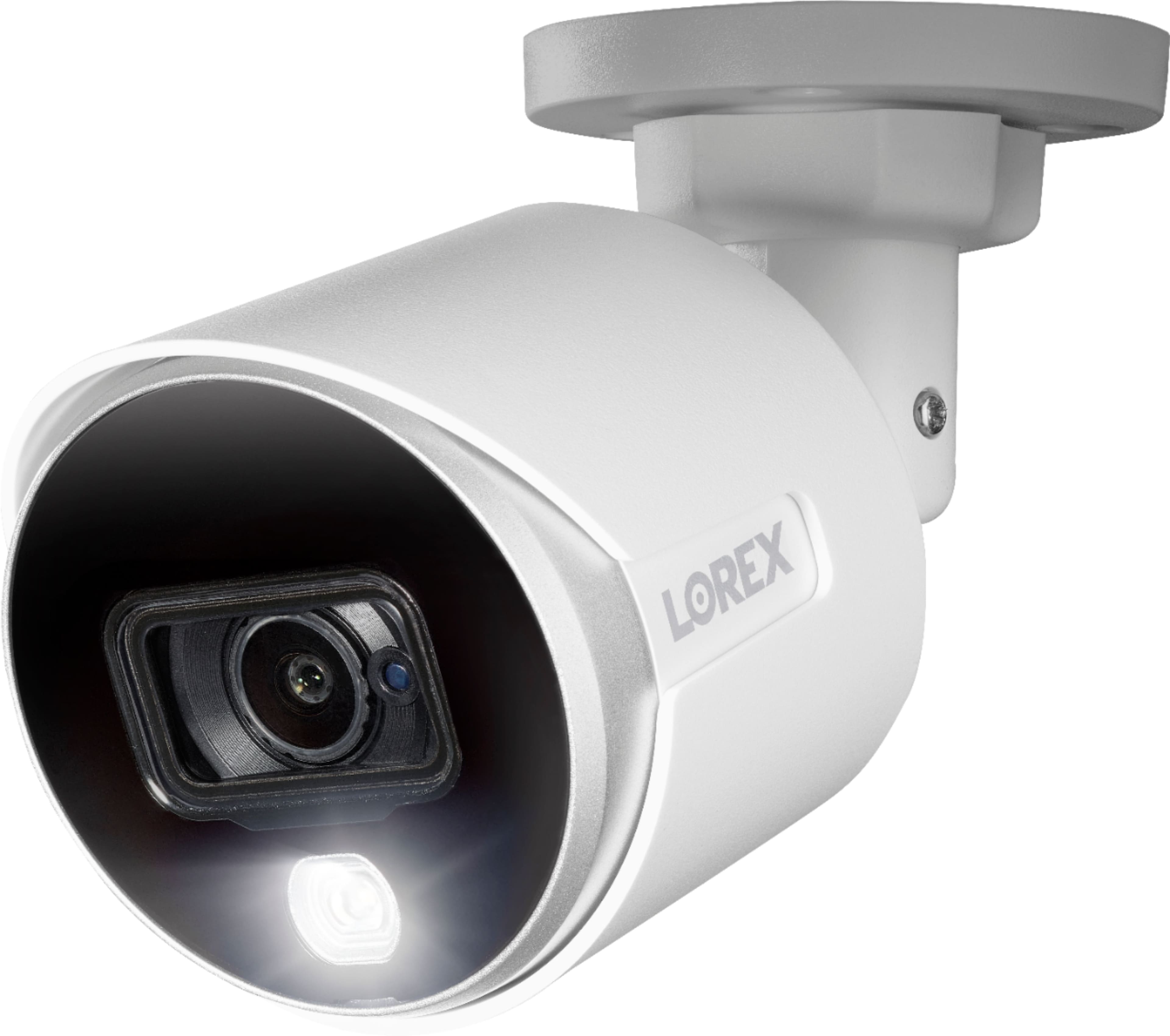 Alt View 15. Lorex - 4K Wired DVR Security System with 8 Active Deterrence Cameras, Smart Motion Detection and Face Recognition - White.