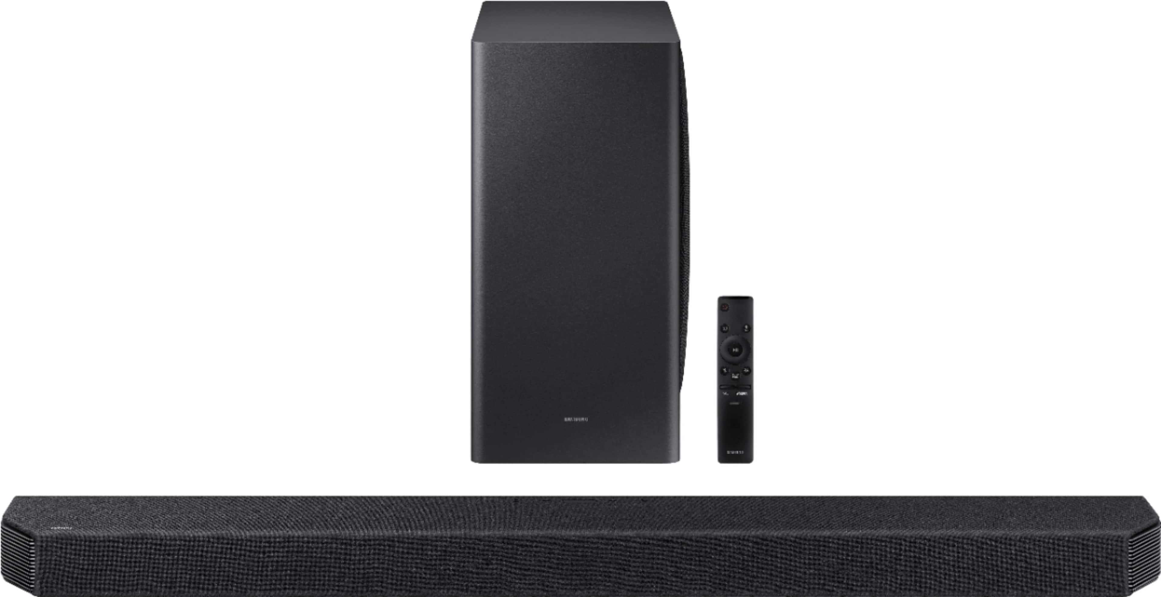 Front. Samsung - HW-Q900A 7.1.2ch Soundbar with Dolby Atmos - Black.
