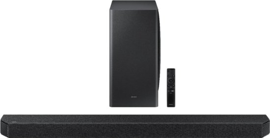 Front Zoom. Samsung - HW-Q900A 7.1.2ch Soundbar with Dolby Atmos - Black.
