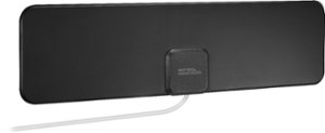 Best Buy essentials™ - Compact Ultra-Thin Indoor HDTV Antenna - Black/White - Alt_View_Zoom_11