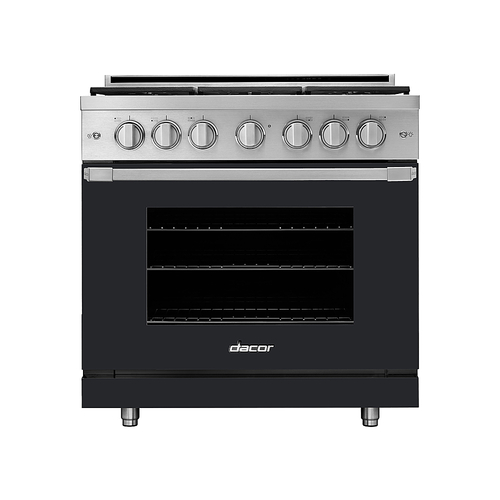 Dacor - Professional 5.2 Cu. Ft. Freestanding Gas Pure Convection Range with SimmerSear™ - Anthracite